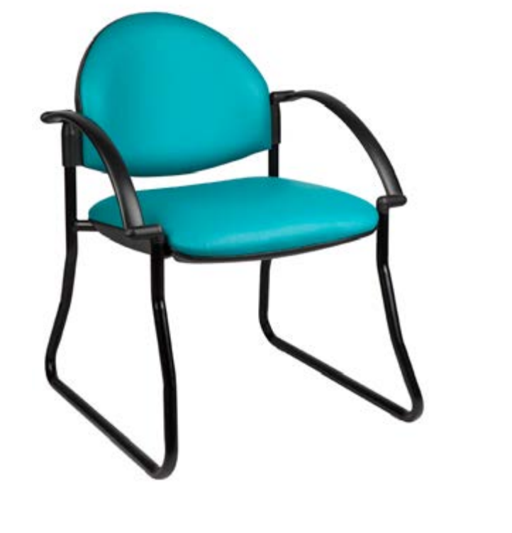 MA Dino 50 Fabric Upholstered Sled Base Visitor Arm Chair