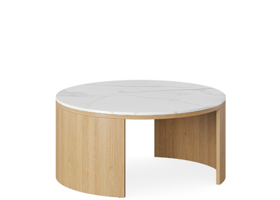 DD Dixie Sintered Stone Top Round Coffee Table
