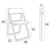 FL Dream Folding Hospitality Outdoor Chair