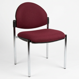 MA Dyno 50 Fabric or PU Leather Upholstered Stackable 4 Leg Side Chair