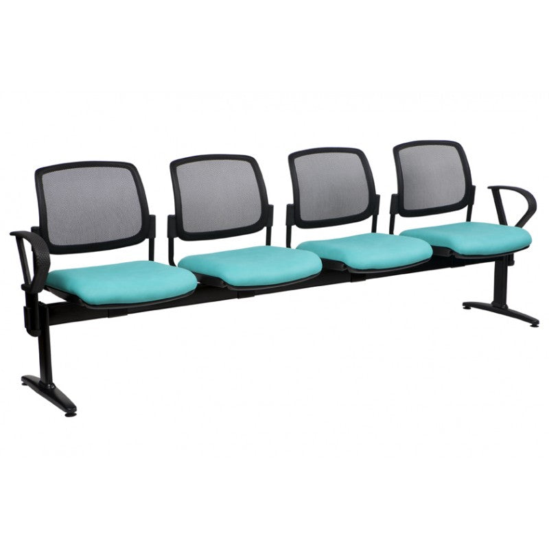 MA Dyno 60 Fabric Upholstered Seat and Mesh Back Beam Seating