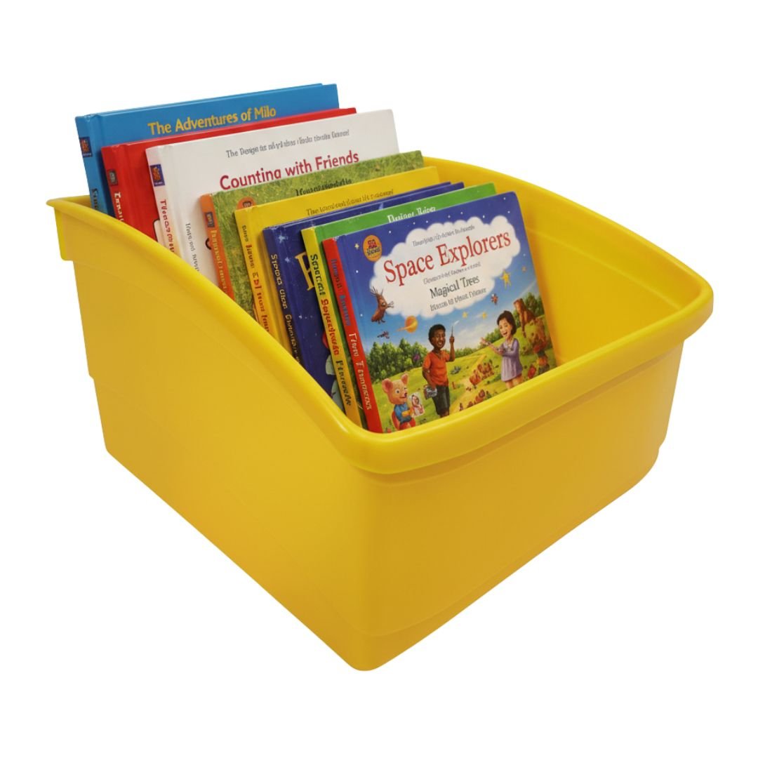 VC Creative Kids Plastic Large Tubs for Books or Folder Storage