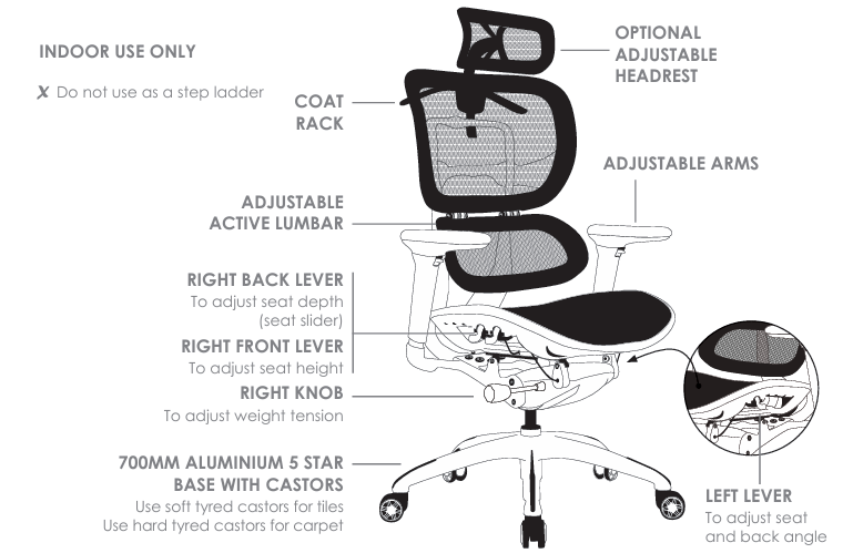 ST Ergo-1 Mesh High Back Executive Chair