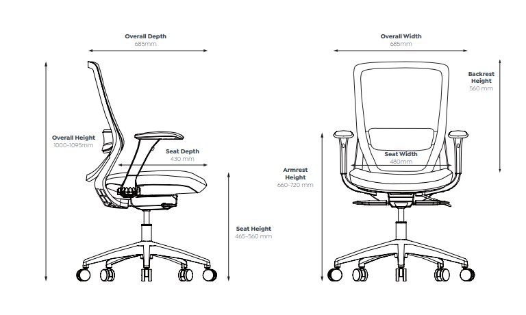 OL Engage Mesh Back Boardroom Chair with Arms