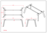 RL Eternity Metal Coffee Table Frame
