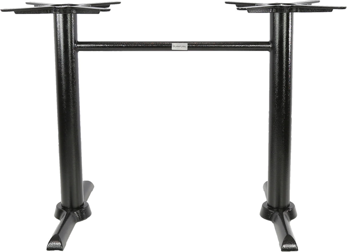 FL Marlo Cast Iron Twin Base Hospitality Table Frame