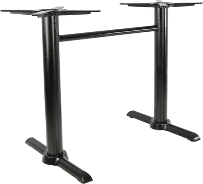FL Marlo Cast Iron Twin Base Hospitality Outdoor Table Frame