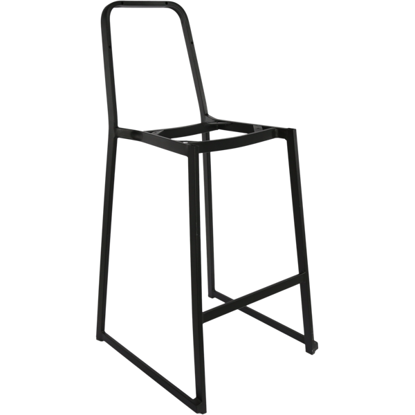 FL Durafurn Denver Barstool - Black Metal Frame - FL Durafurn Denver Barstool - Black Metal Frame