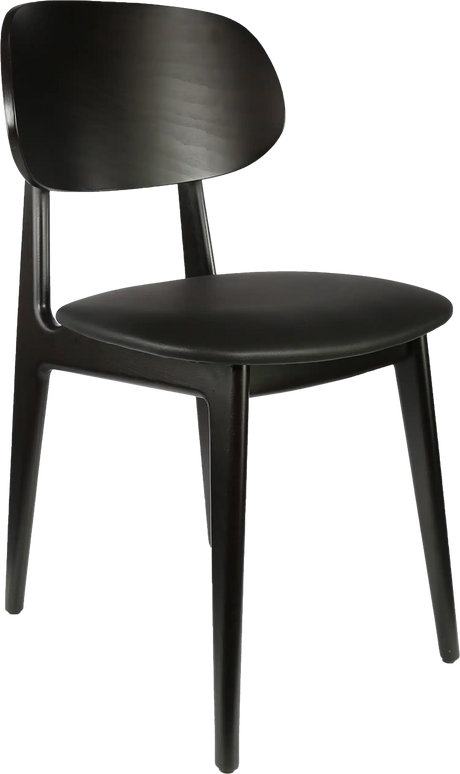 FL Ban Vinyl Seat Timber Legs Hospitality Dining Chair