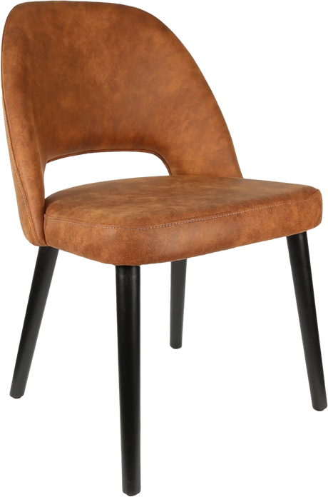 FL Semifreddo Premium Vinyl Upholstered Timber Legs Hospitality Chair