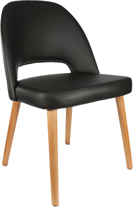 FL Semifreddo Vinyl Upholstered Timber Legs Hospitality Chair