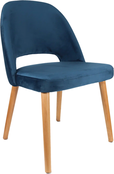 FL Semifreddo Velvet Upholstered Timber Legs Hospitality Chair