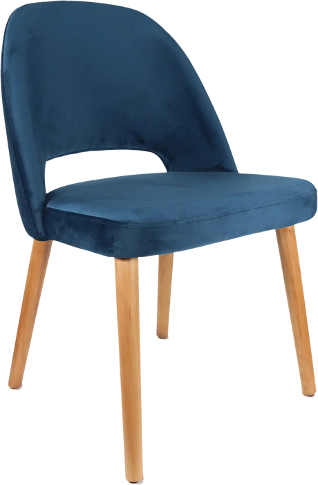 FL Semifreddo Velvet Upholstered Timber Legs Hospitality Chair