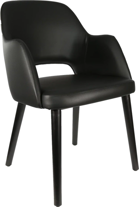 FL Sorbet Vinyl Upholstered Timber Legs Hospitality Chair