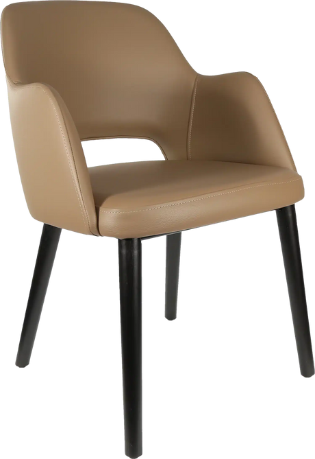 FL Sorbet Vinyl Upholstered Timber Legs Hospitality Chair