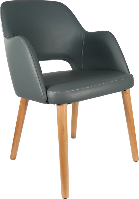 FL Sorbet Vinyl Upholstered Timber Legs Hospitality Chair