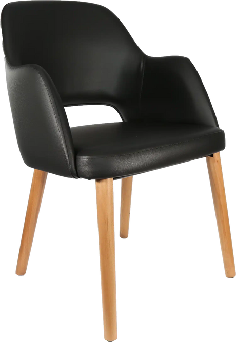 FL Sorbet Vinyl Upholstered Timber Legs Hospitality Chair