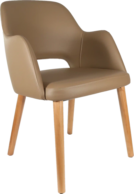 FL Sorbet Vinyl Upholstered Timber Legs Hospitality Chair