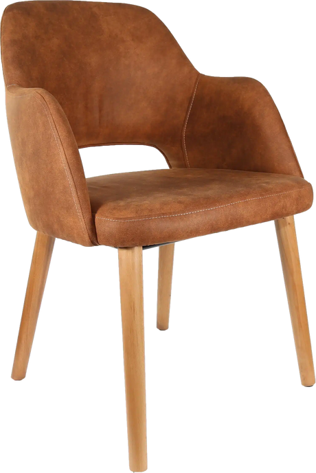 FL Sorbet Premium Vinyl Upholstered Timber Legs Hospitality Chair