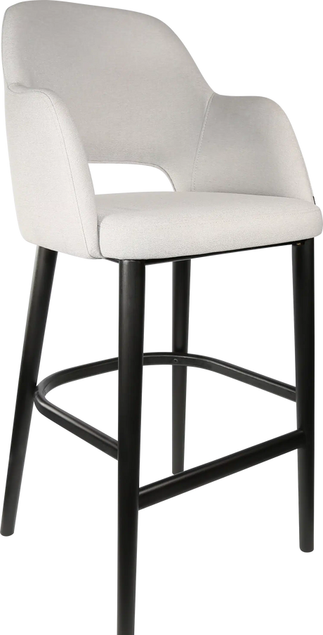 FL Sorbet Fabric Upholstered Timber Legs Hospitality Barstool