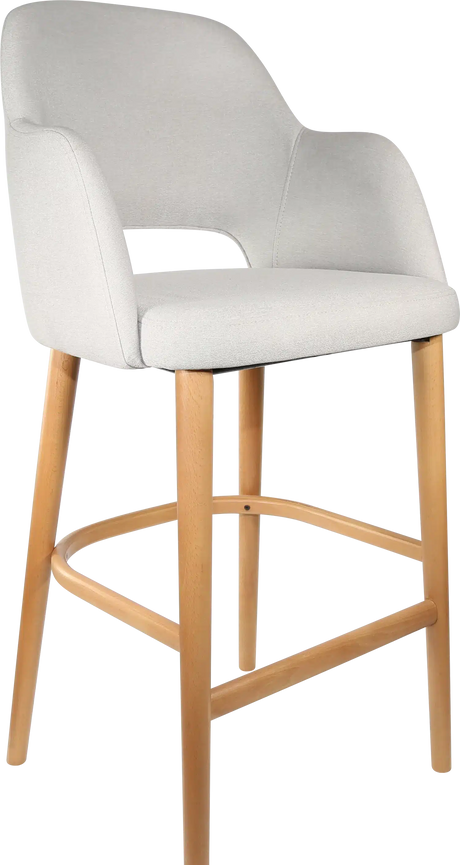 FL Sorbet Fabric Upholstered Timber Legs Hospitality Barstool