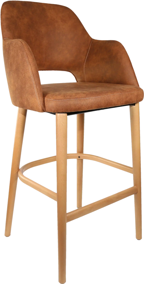 FL Sorbet Premium Vinyl Timber Legs Hospitality Barstool