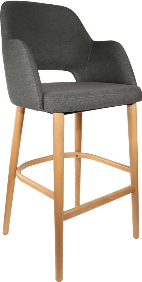 FL Sorbet Fabric Upholstered Timber Legs Hospitality Barstool