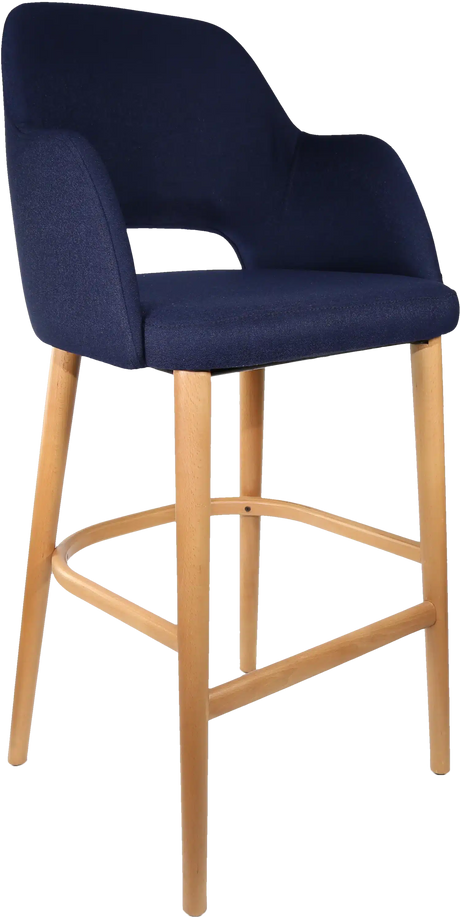 FL Sorbet Fabric Upholstered Timber Legs Hospitality Barstool