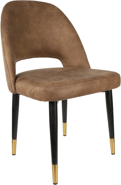 FL Semifreddo Premium Vinyl Upholstered Metal Legs Hospitality Chair
