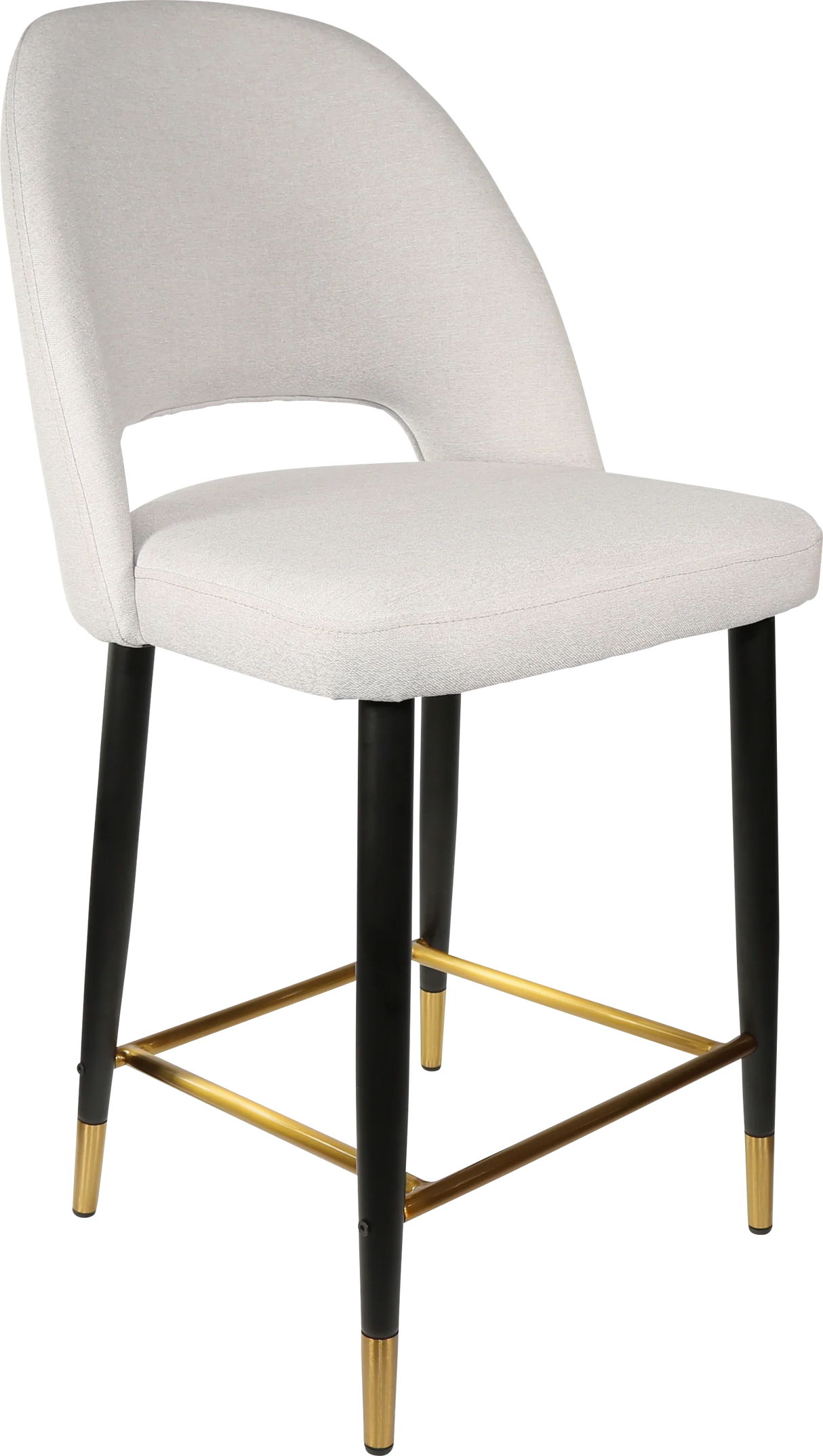 FL Semifreddo Fabric Upholstered Metal Leg Hospitality Counter Stool