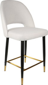 FL Semifreddo Fabric Upholstered Metal Leg Hospitality Counter Stool