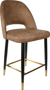 FL Semifreddo Premium Vinyl Upholstered Metal Leg Counter Stool