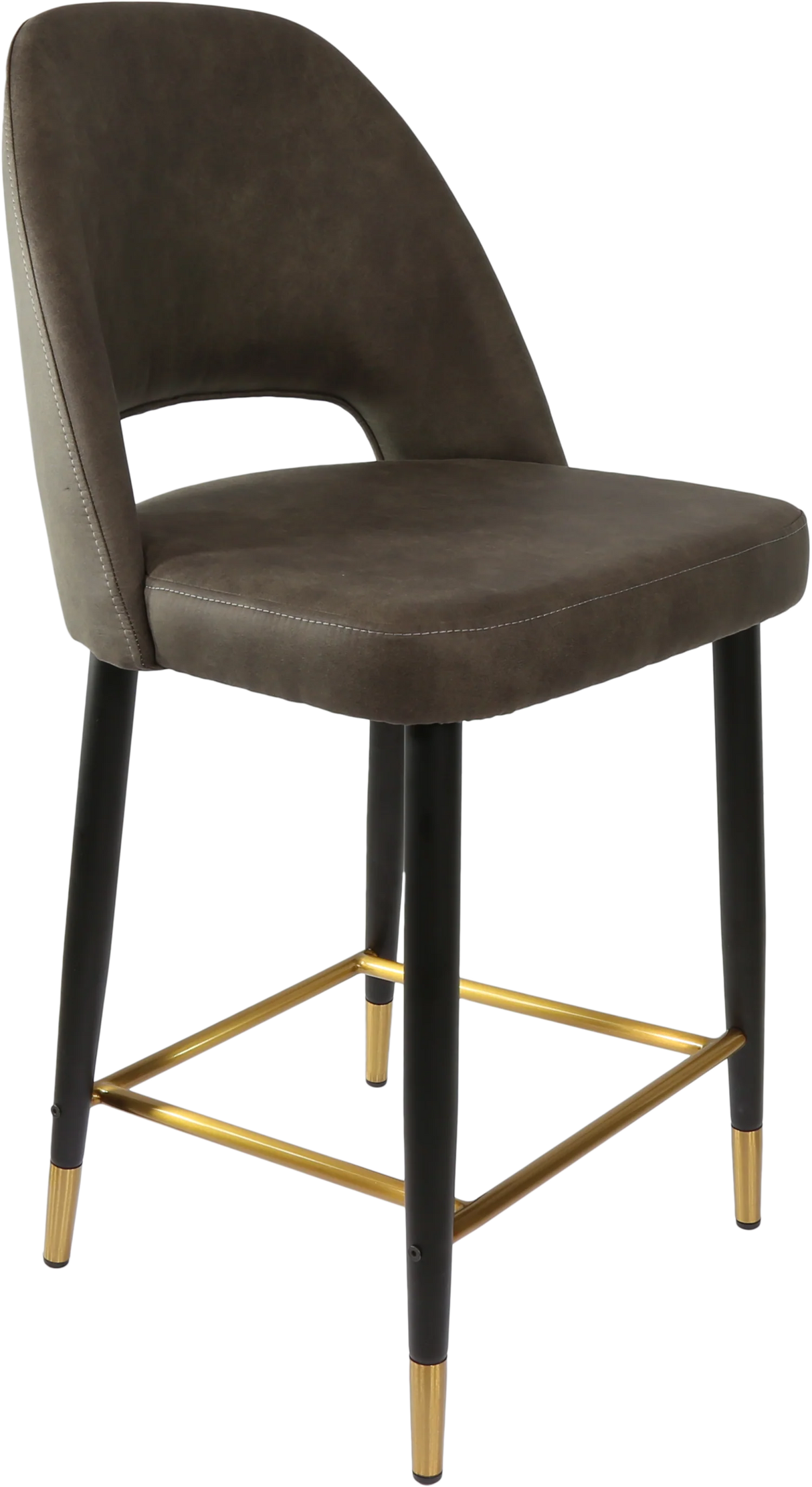 FL Semifreddo Premium Vinyl Upholstered Metal Leg Counter Stool