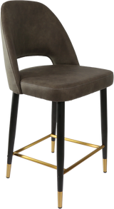 FL Semifreddo Premium Vinyl Upholstered Metal Leg Counter Stool