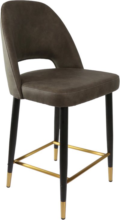 FL Semifreddo Premium Vinyl Upholstered Metal Leg Counter Stool