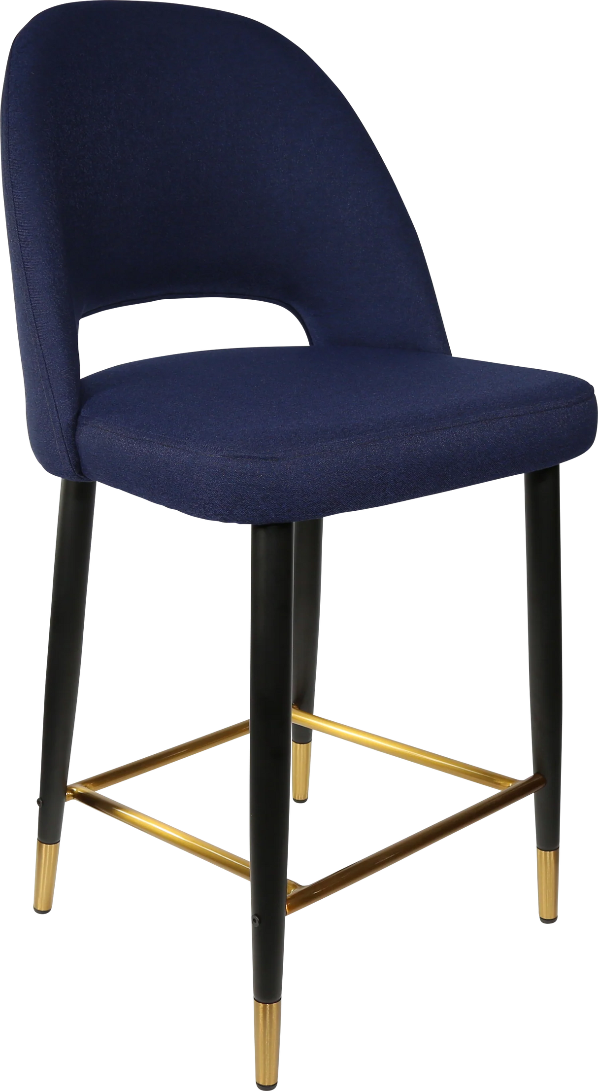 FL Semifreddo Fabric Upholstered Metal Leg Hospitality Counter Stool