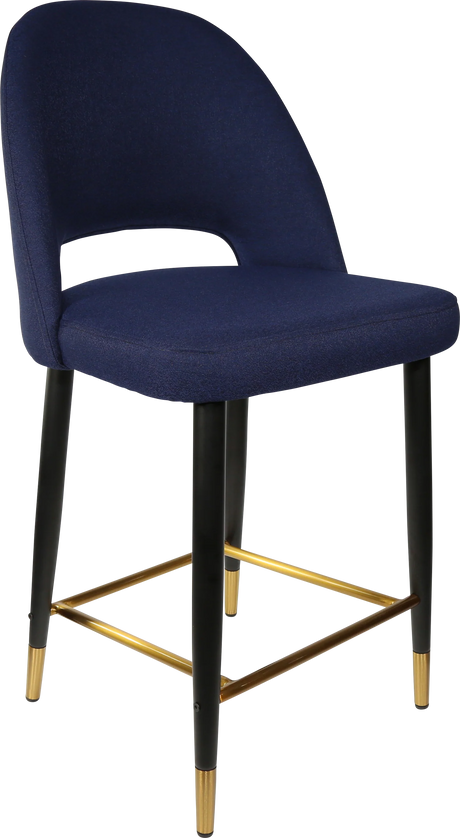 FL Semifreddo Fabric Upholstered Metal Leg Hospitality Counter Stool