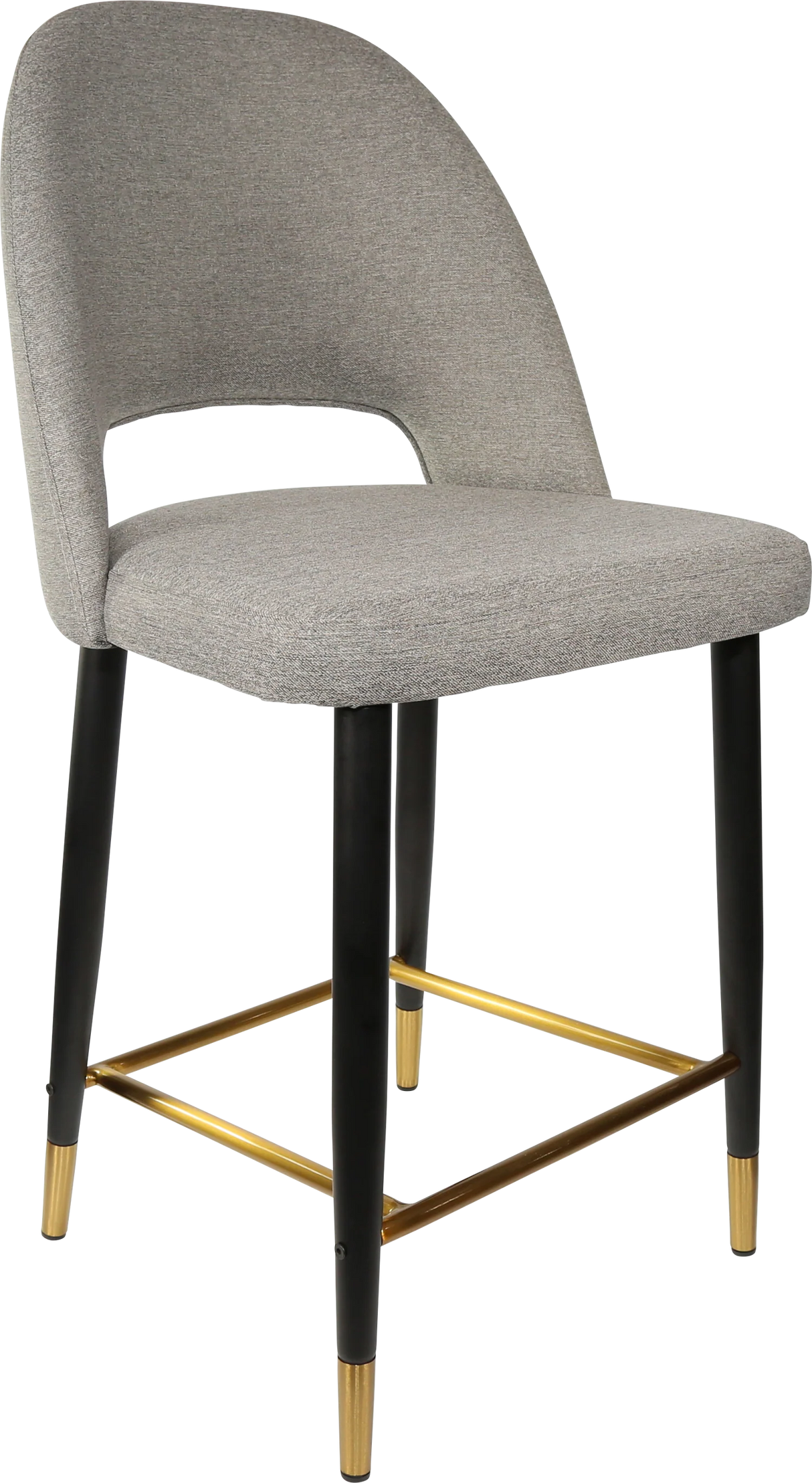 FL Semifreddo Fabric Upholstered Metal Leg Hospitality Counter Stool