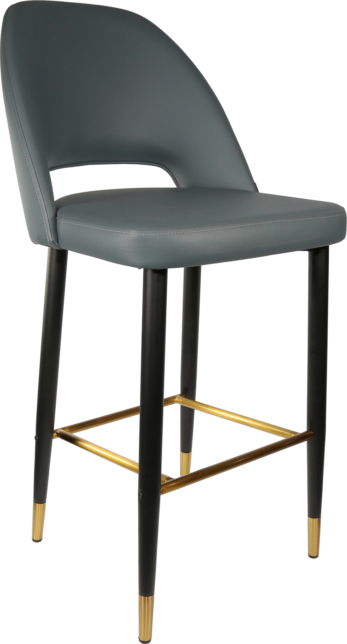 FL Semifreddo Vinyl Upholstered Metal Leg Hospitality Bar Stool