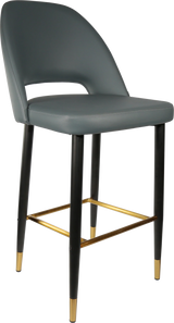 FL Semifreddo Vinyl Upholstered Metal Leg Hospitality Bar Stool