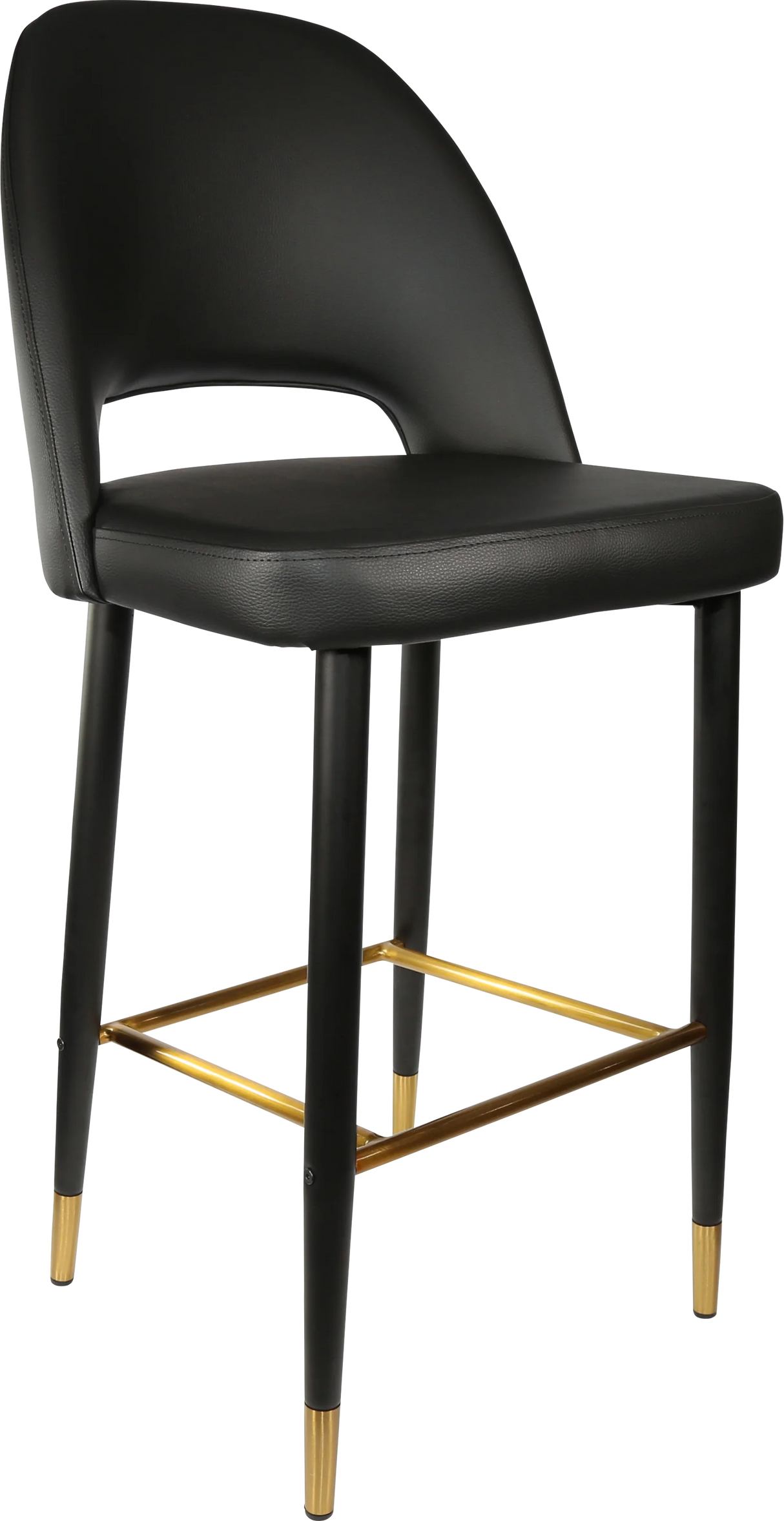 FL Semifreddo Vinyl Upholstered Metal Leg Hospitality Bar Stool