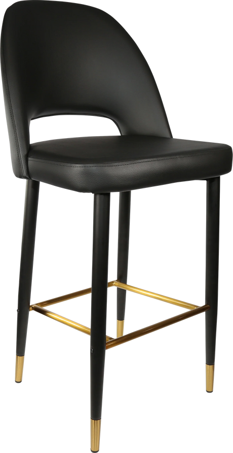 FL Semifreddo Vinyl Upholstered Metal Leg Hospitality Bar Stool