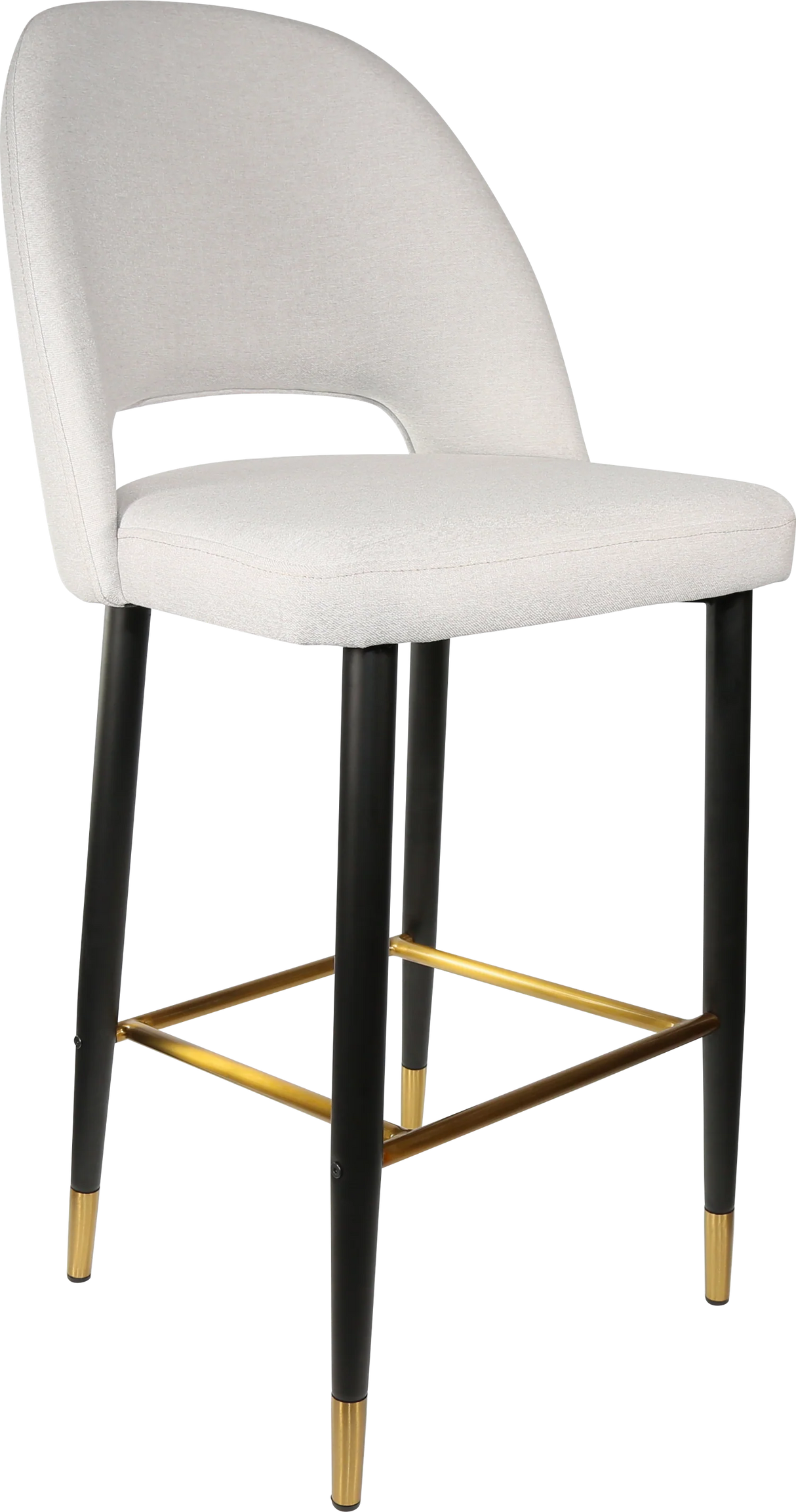 FL Semifreddo Fabric Upholstered Metal Leg Hospitality Bar Stool