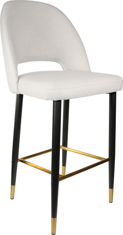 FL Semifreddo Fabric Upholstered Metal Leg Hospitality Bar Stool
