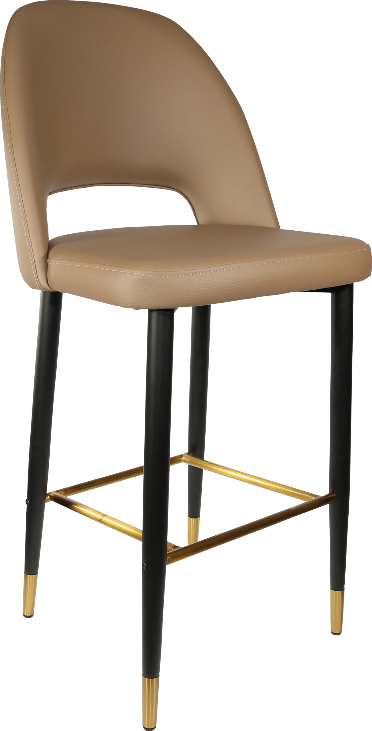 FL Semifreddo Vinyl Upholstered Metal Leg Hospitality Bar Stool