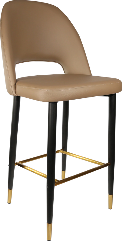FL Semifreddo Vinyl Upholstered Metal Leg Hospitality Bar Stool