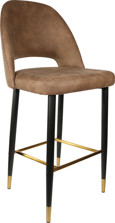 FL Semifreddo Premium Vinyl Upholstered Metal Leg Bar Stool