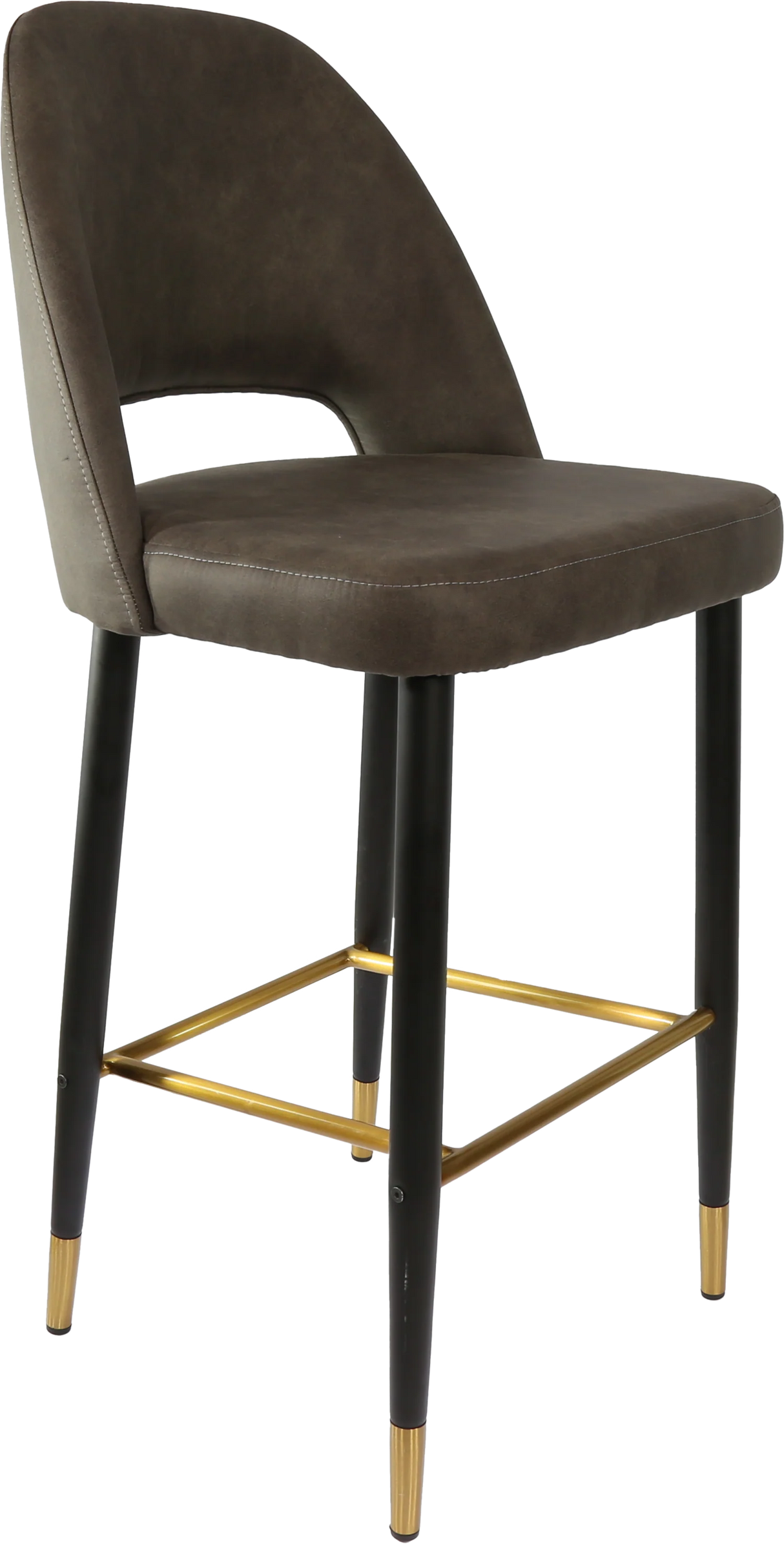 FL Semifreddo Premium Vinyl Upholstered Metal Leg Bar Stool