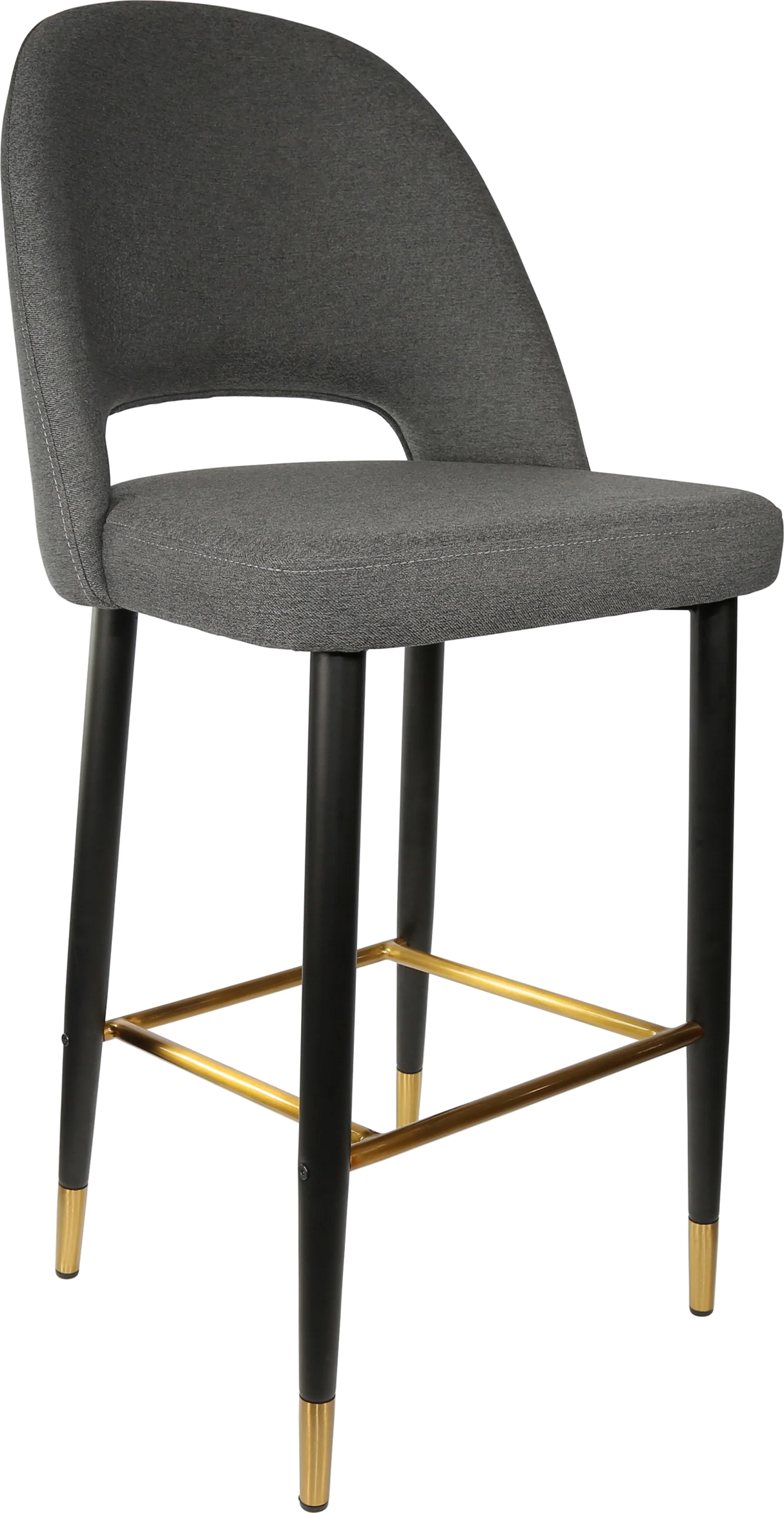 FL Semifreddo Fabric Upholstered Metal Leg Hospitality Bar Stool