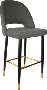 FL Semifreddo Fabric Upholstered Metal Leg Hospitality Bar Stool